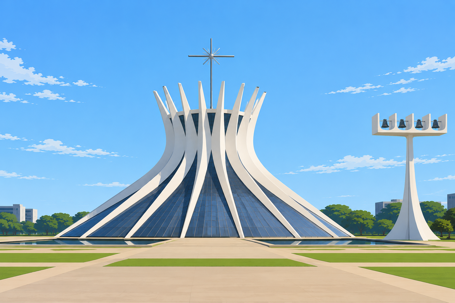 Ilustração de Catedral Metropolitana de Brasília