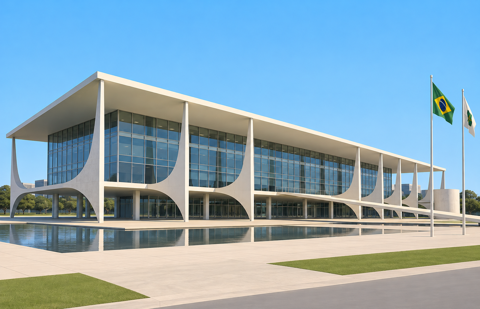 Ilustração de Palácio do Planalto