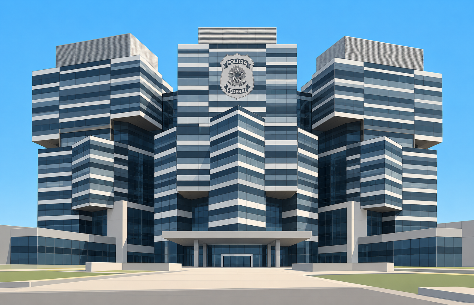 Ilustração de Edifício histórico da Polícia Federal